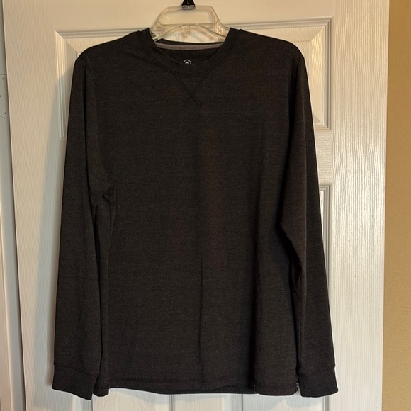 Free Fly men’s black long sleeve athletic shirt size medium - Picture 1 of 9